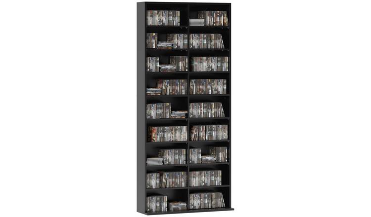HOMCOM 18 Cubes Adjustable Shelf - Black