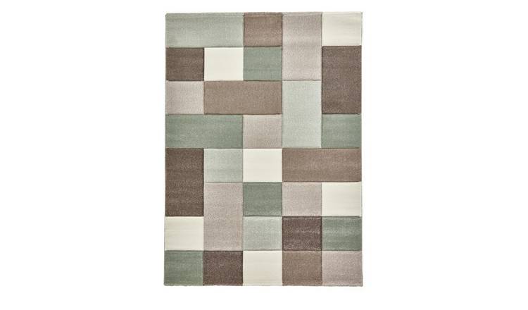 Mega Flooring Green Handmade Geometric Rug - 60 x 230cm