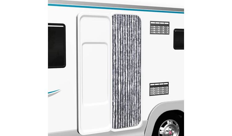 Walplus Chenille Insect Door Curtain - Silver - 56 x 200 cm