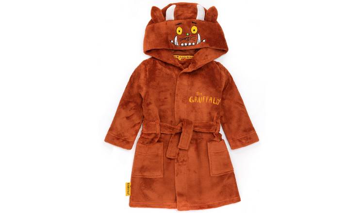 Gruffalo Friends The Gruffalo Toddler Boys Bathrobe 18-24 Months - Brown