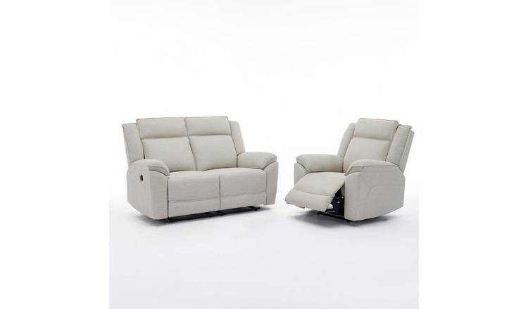 Furniture Online Skye Electric Recliner Linen 2+1 Seater Sofa Set - Beige