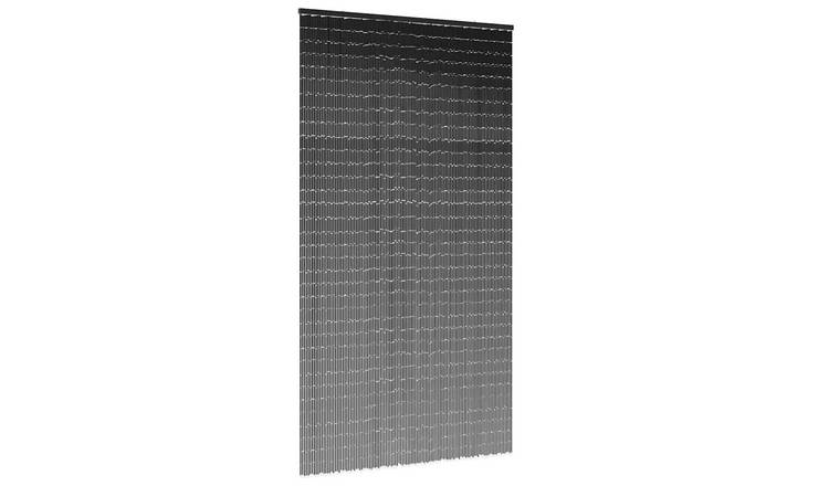 Walplus Wood Insect Door Screen - Dark Grey - 120 x 220 cm