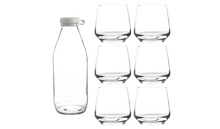 Argon Tableware Tallo Glass Tumblers & Bottle Set - Clear