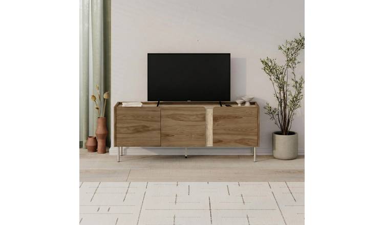 Decortie Norm Particleboard TV Stand with Metal Frame - Stone