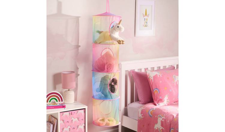 OHS Kids Net Hanging Toy Storage Basket - Tie Dye