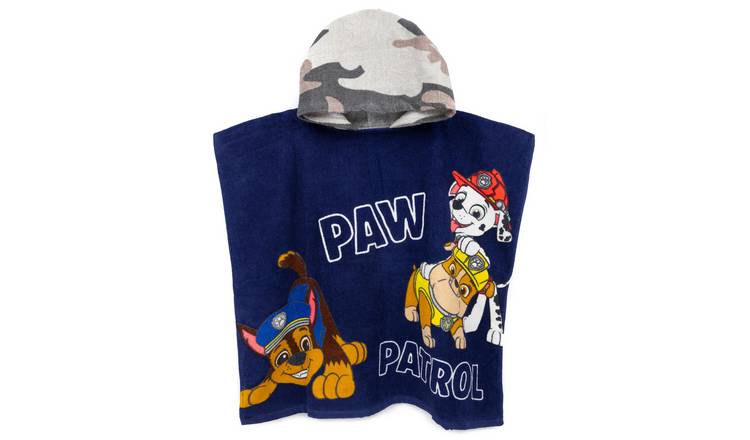 Paw Patrol Kids Boys Poncho Towel - Multicoloured