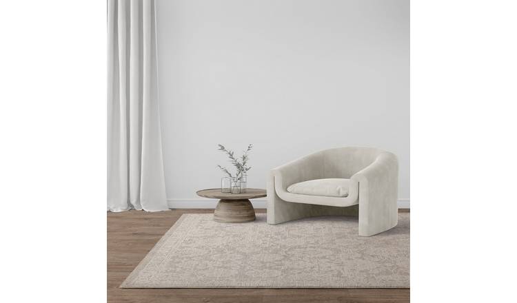 Mega Flooring Beige Traditional Abstract Rug - 120 x 160cm