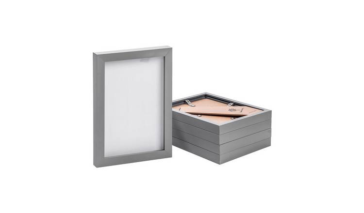 Nicola Spring Photo Frames - A5 - Set of 5 - Grey