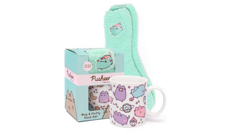 Pusheen Multi Character Mug and Sock Gift Set - Green
