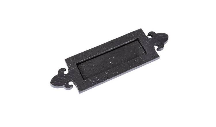 Hammer & Tongs Fleur De Lis Letter Plate - Black