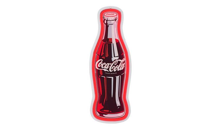 Global Gizmos 40cm Coca-Cola Bottle LED Wall Light - Red