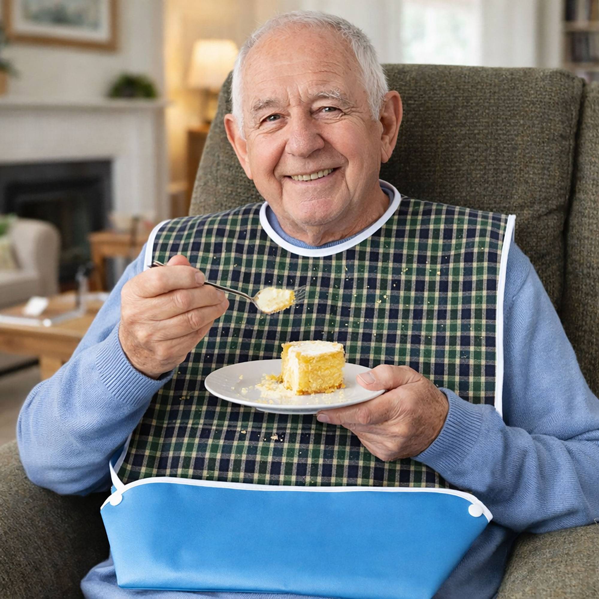 Care Free Adult Mealtime Protector with Crumb Catcher - Image 3
