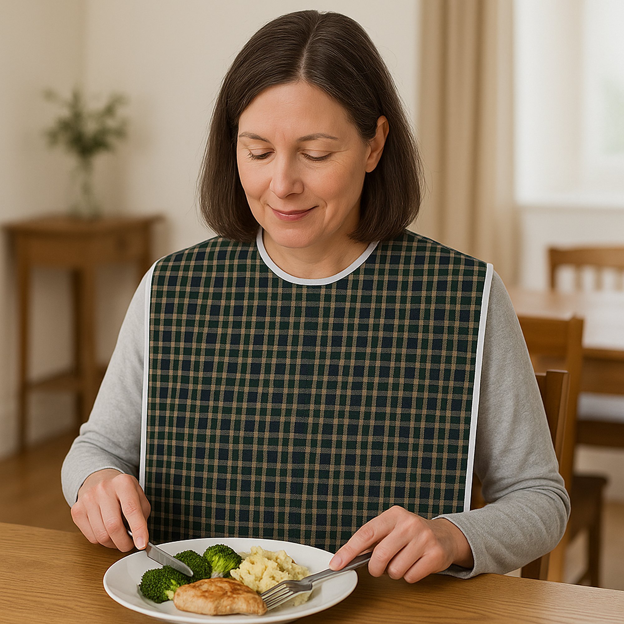 Care Free Adult Mealtime Protector with Crumb Catcher - Image 4