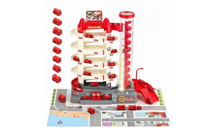 deAO Fire Control Garage Toy - Red