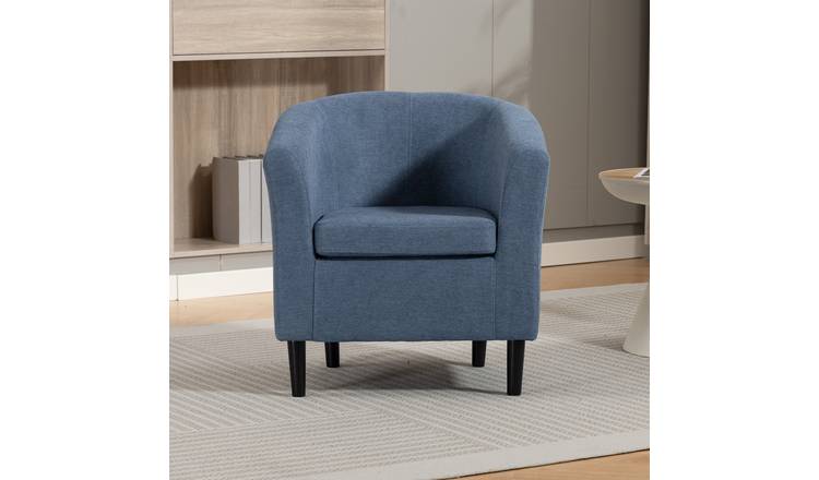 Artemis Home Beulah Fabric Accent Chair - Light Blue