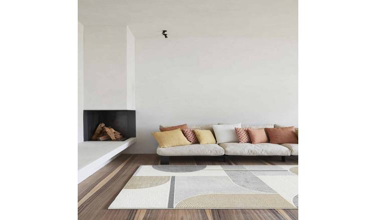 Mega Flooring Grey Modern Abstract Rug - 133 x 195cm