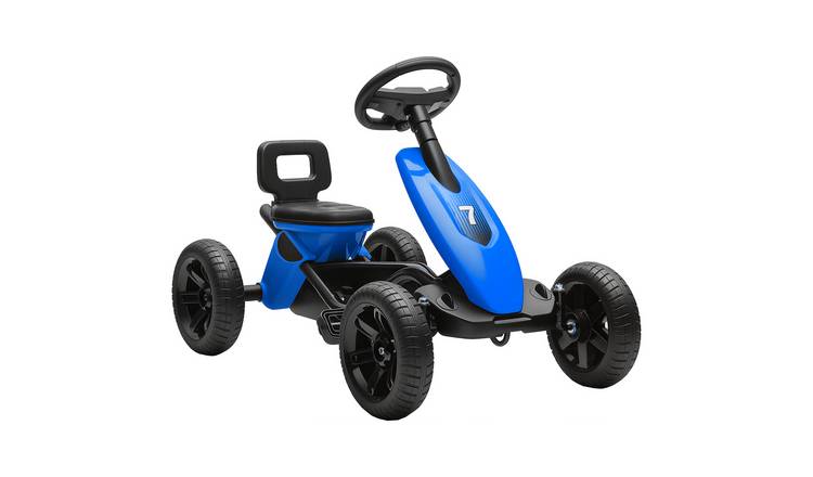 AIYAPLAY Silent EVA Tyres Kids Pedal Go Kart - Blue