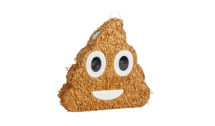 Fax Potato Poop Emoji Cardboard Pinata - Brown
