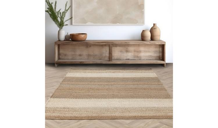 Mega Flooring White Handmade Plain Rug - 120 x 170cm