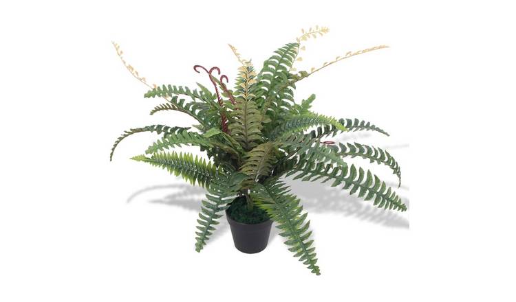 Walplus Artificial Fern Plant with Pot - Green - 60 cm