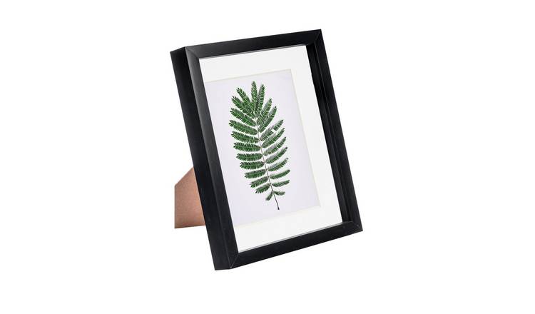 Nicola Spring 3D Box Photo Frame - 8 x 10" with Mount - Black/White