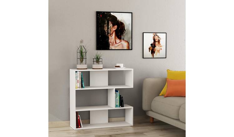 Decortie Molly Particleboard Bookcase - White