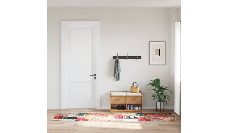 Walplus Polyester 4 mm Pile Rug - Multicolour - 80 x 300 cm - Not Suitable