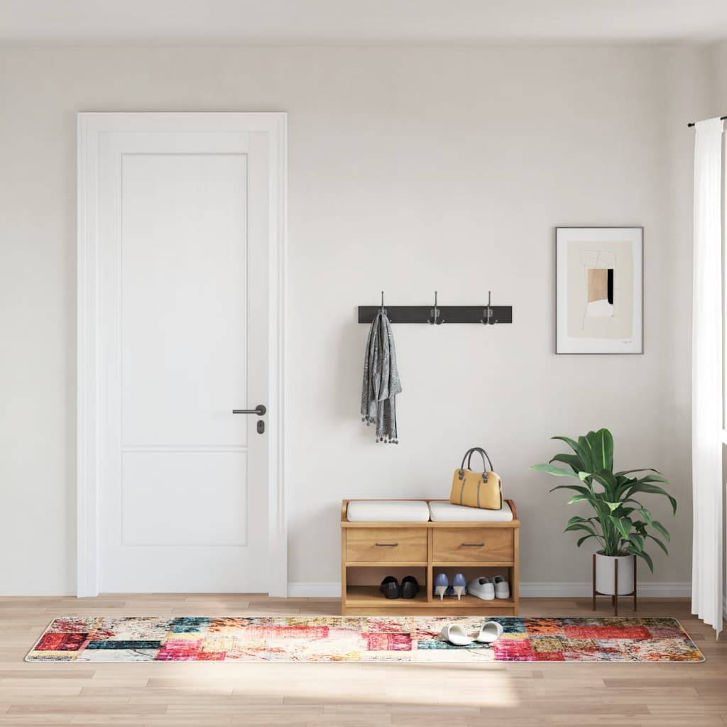 Walplus Polyester 4 mm Pile Rug - Multicolour - 80 x 300 cm - Not Suitable - Image 1