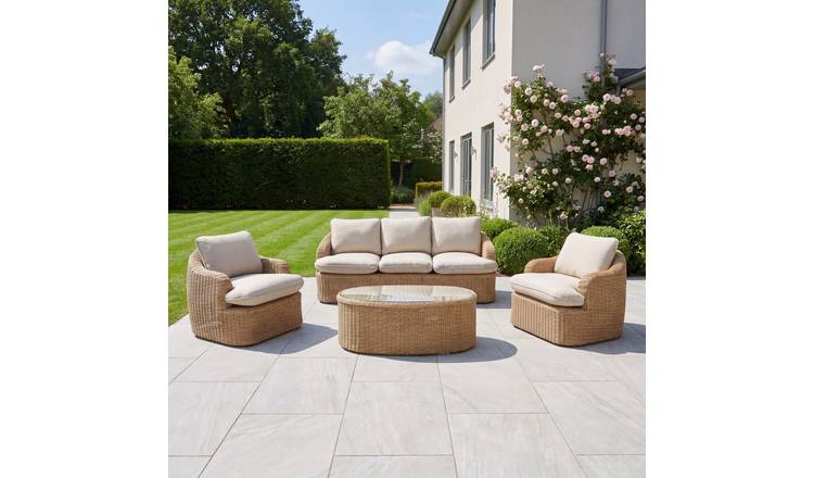 Artemis Home Bellora Outdoor Lounge Conversation Set - Cream
