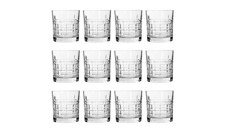LAV Brit Whiskey Glasses - Clear - Pack of 12