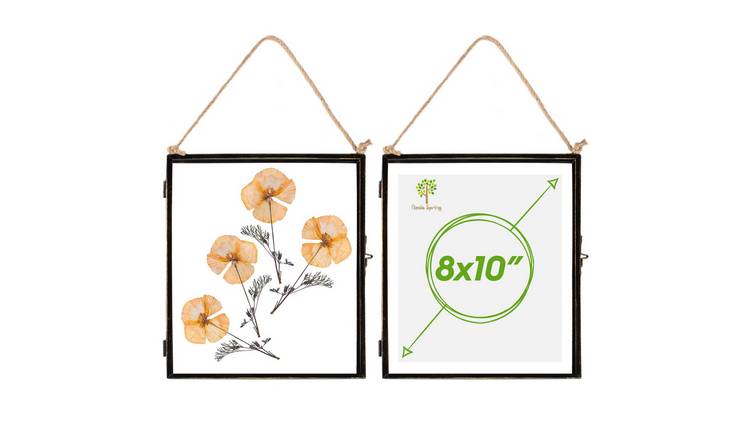 Nicola Spring Hanging Metal Photo Frames - 8" x 10" - Set of 2 - Black