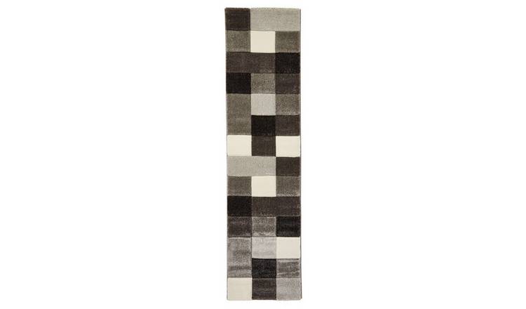 Mega Flooring Grey Handmade Geometric Rug - 60 x 230cm