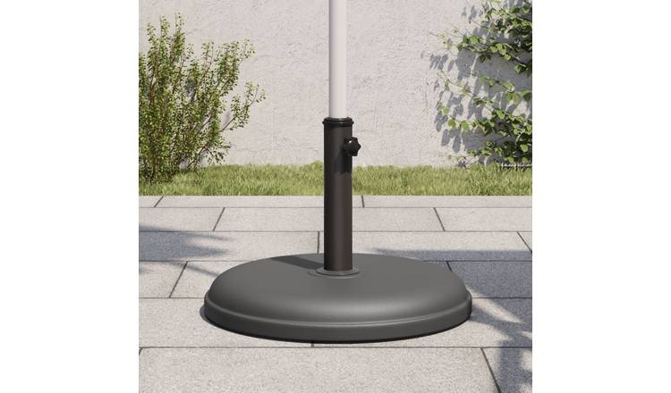 Walplus Parasol Base for dia / Poles 15 kg Round - Dark Grey - 38 mm