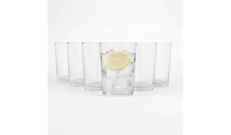 Argon Tableware 230ml Glass Water Glasses - Pack of 12
