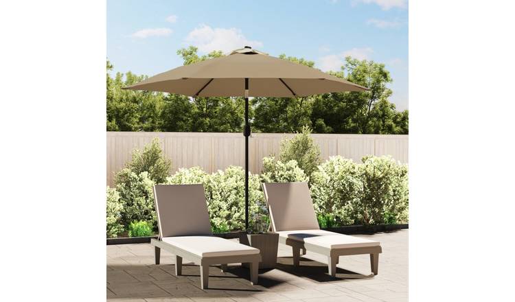 Walplus Garden Parasol - Taupe - 300 x 222 cm