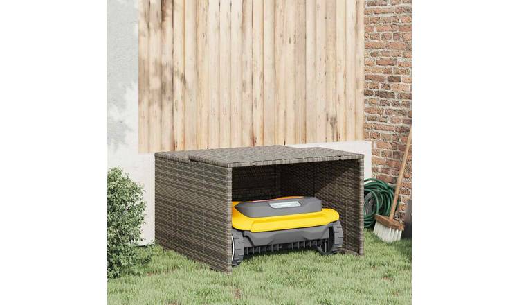Walplus Steel Robot Mower Garage - Grey - 57 cm