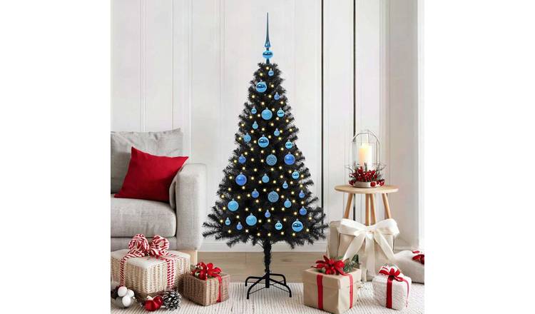Walplus 150 LED Fairy Lights Artificial Christmas Tree - Black - 150 cm