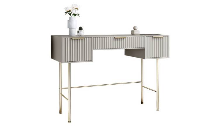 CARME Home Lara Dressing Table - Mocha/Gold