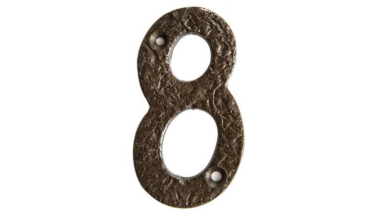 Hammer & Tongs Rustic Iron Numeral - Number 8 - Raw