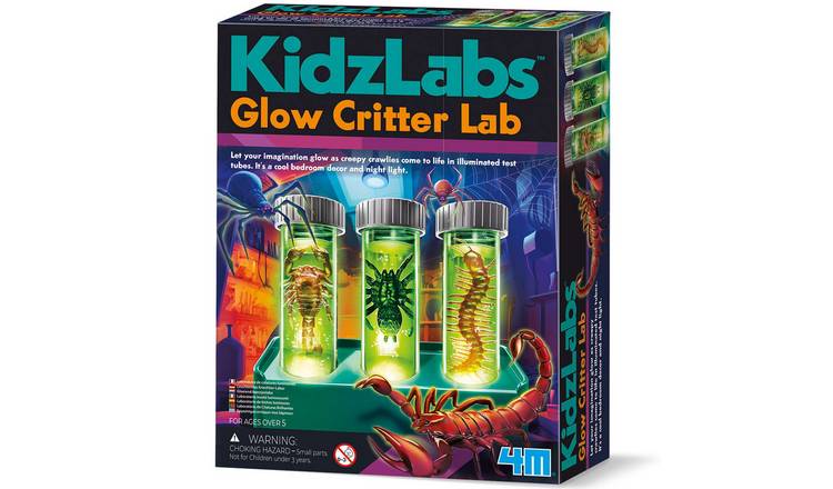 4M KidzLabs Glow Critter Lab - 5 Years +
