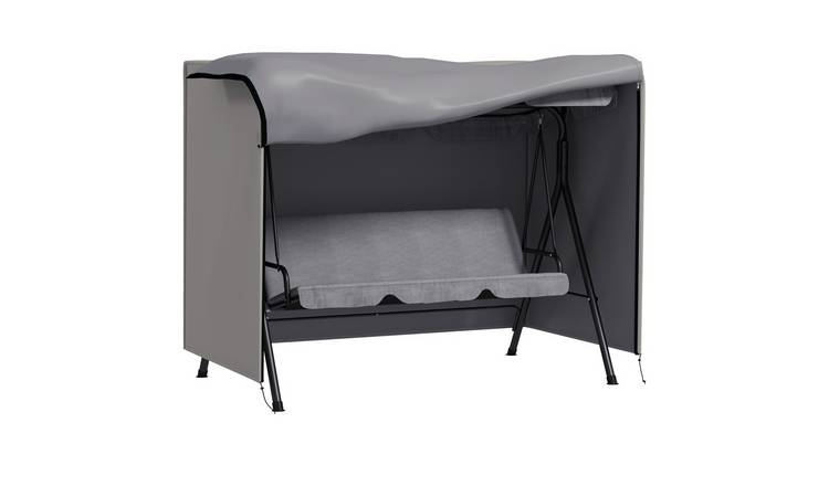 Outsunny 3 Seater Oxford Patio Swing Chair Cover Waterproof - Light Grey