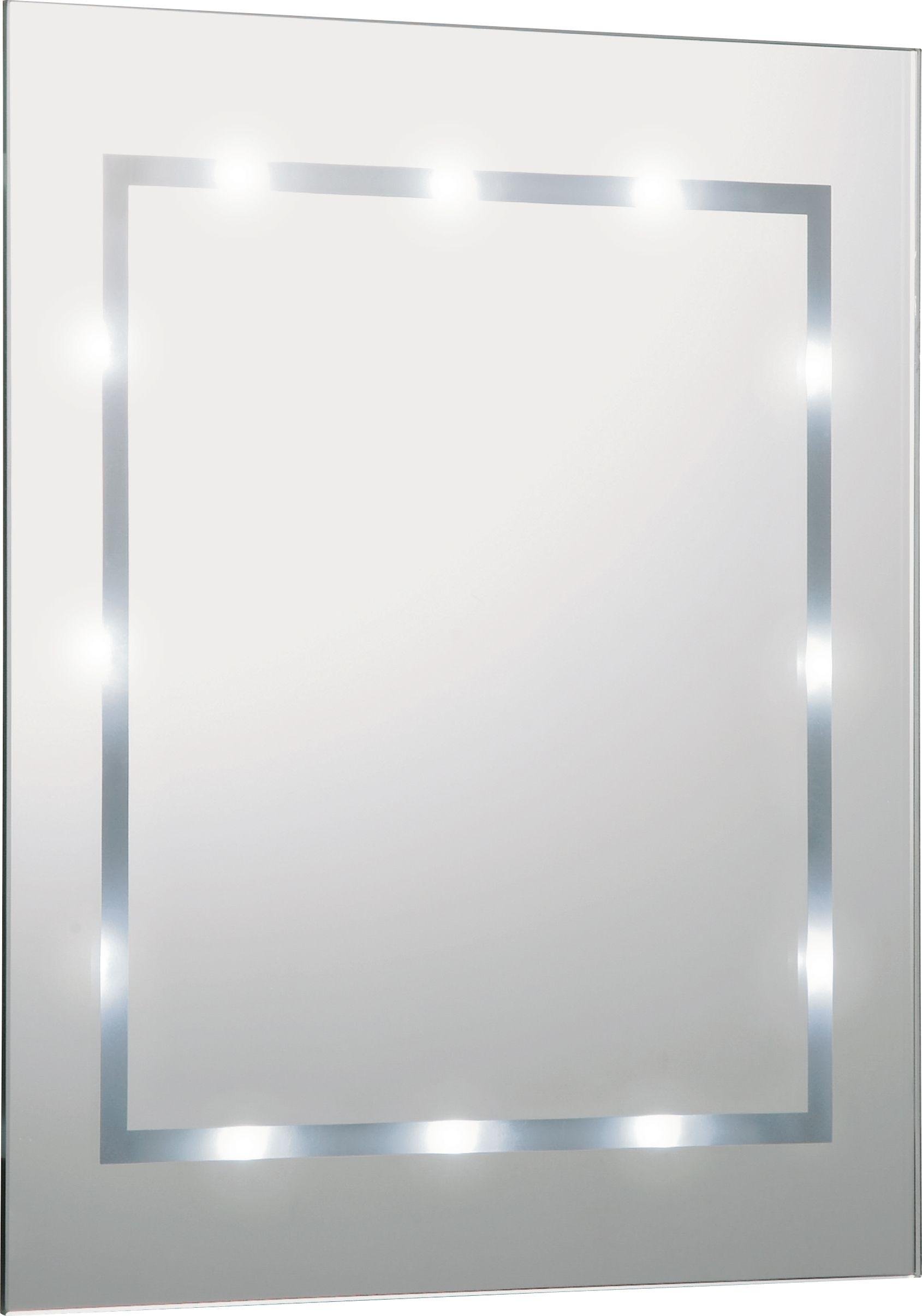 Argos Home Illuminated Bathroom Mirror - White Gloss