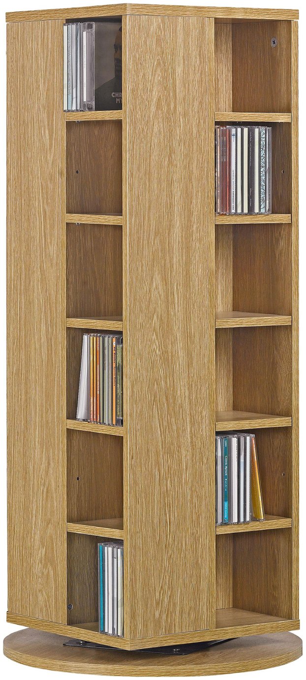 Argos Home Twister CD and DVD Media Storage - Oak Effect