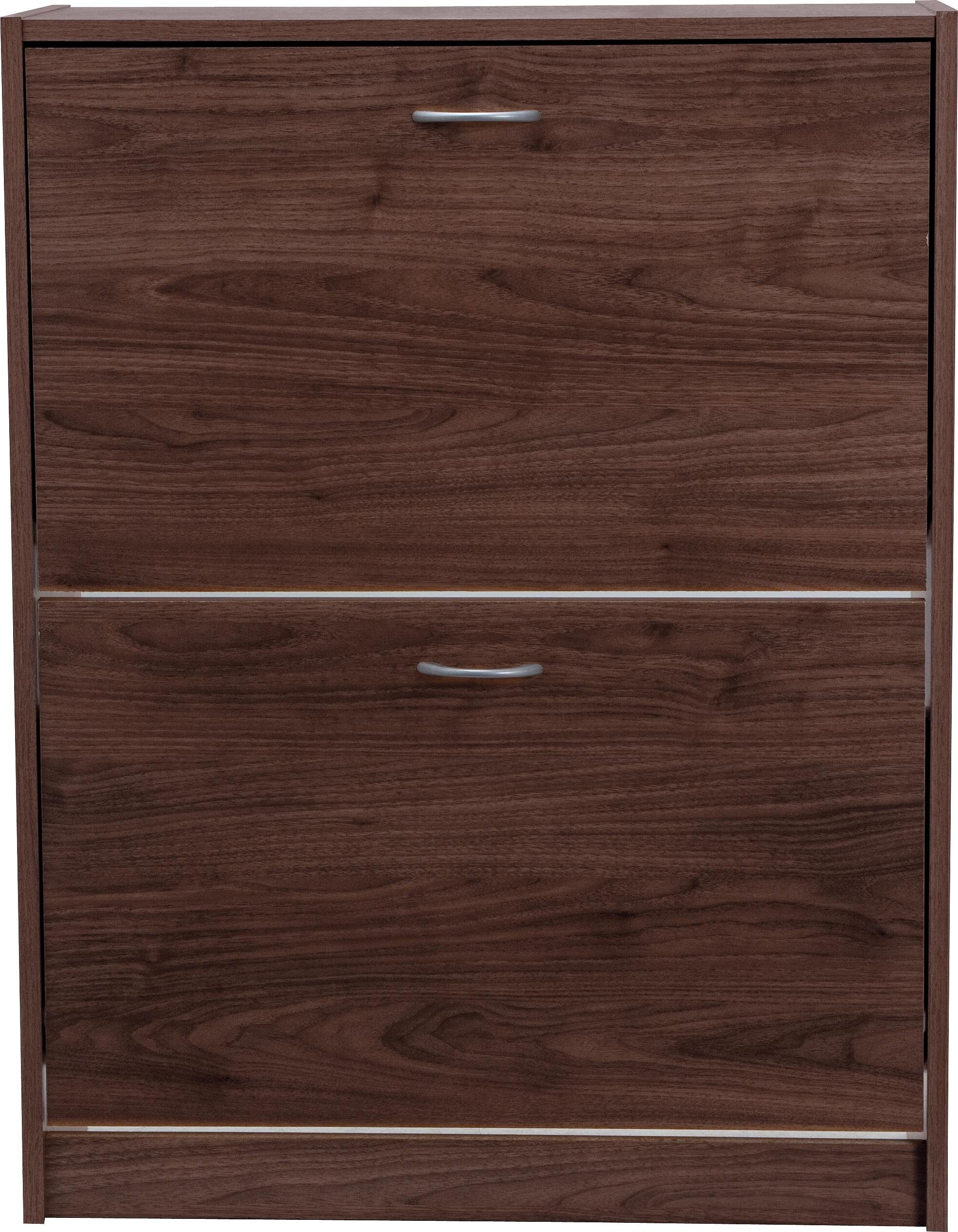 Argos Home Shoe Storage Cabinet - Walnut Effect