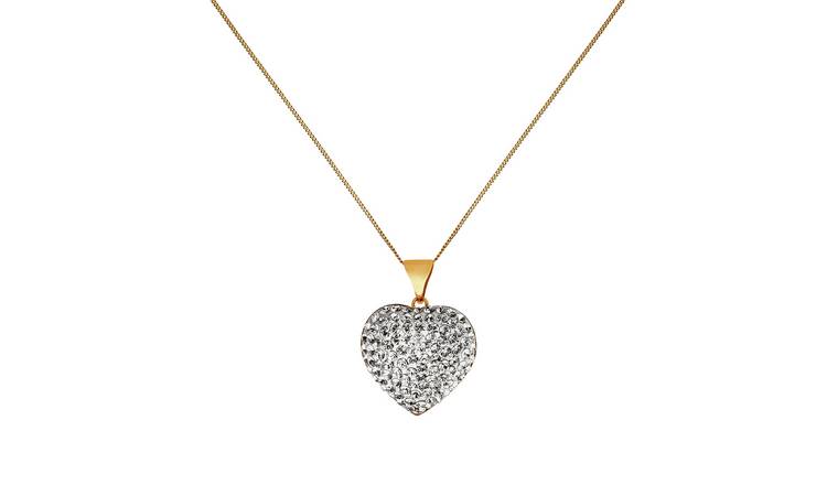 Argos heart sale necklace silver