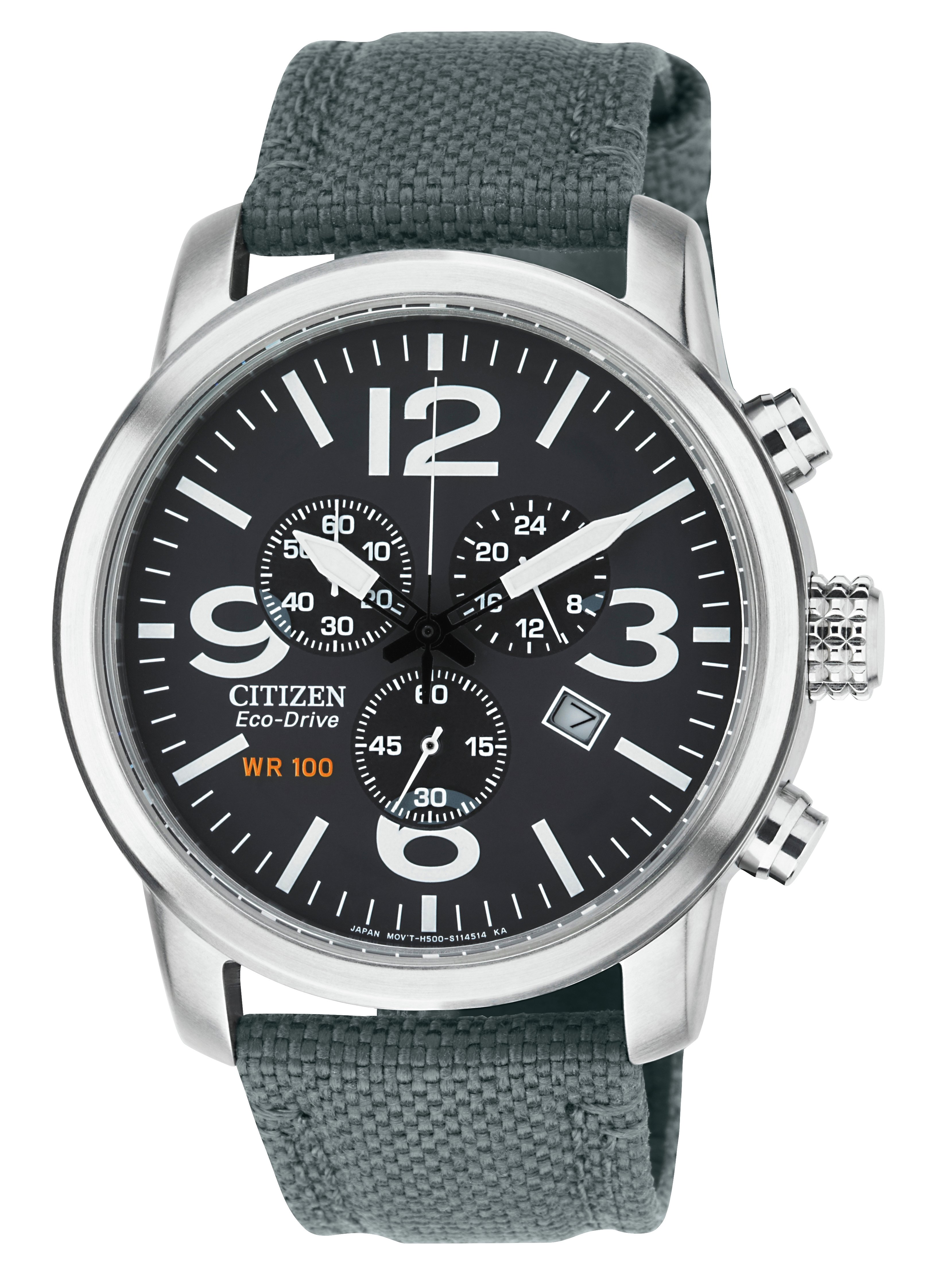 Citizen Men's Eco-Drive Chronograph Grey Strap Watch Review