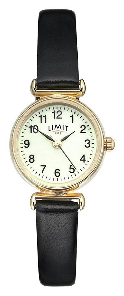 Limit Ladies Glow Dial Gold Plated Strap Watch 