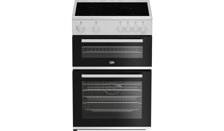 Beko FTC6701W 60cm Twin Cavity Electric Ceramic Cooker - White