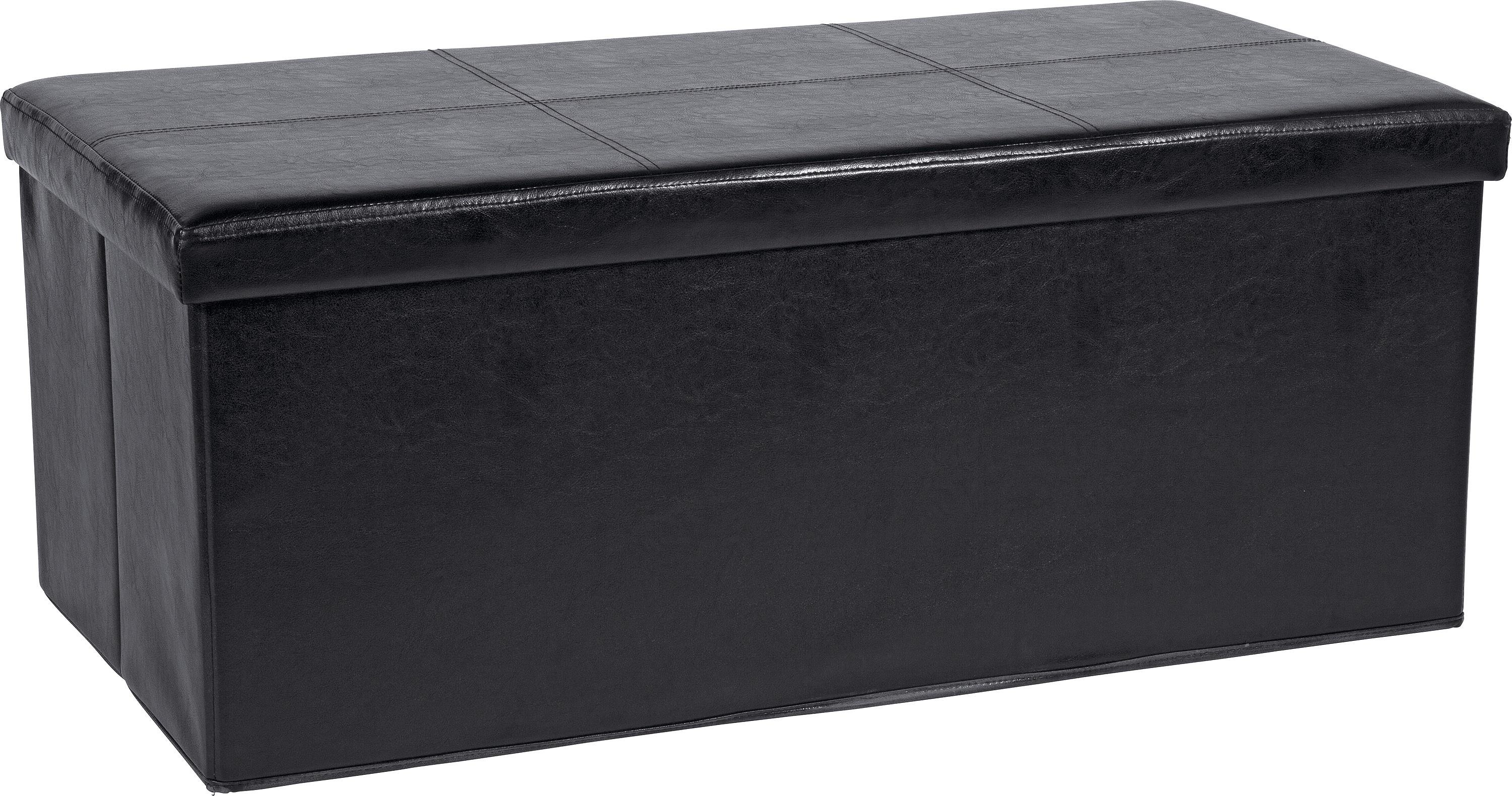 HOME XL Leather Effect Ottoman with Stitching Detail Review