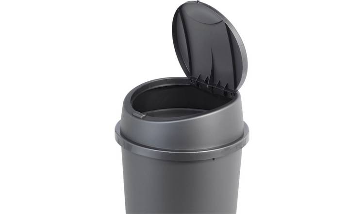 SUPER7 Plastic 45 Litre Touch Top Kitchen Bin With Removable Lid Rectangular, 